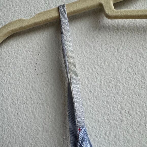 Vintage 100% Silk Lavender Blue Purple Slip Dress Size Small Lace Trim Intimissi - Picture 5 of 11